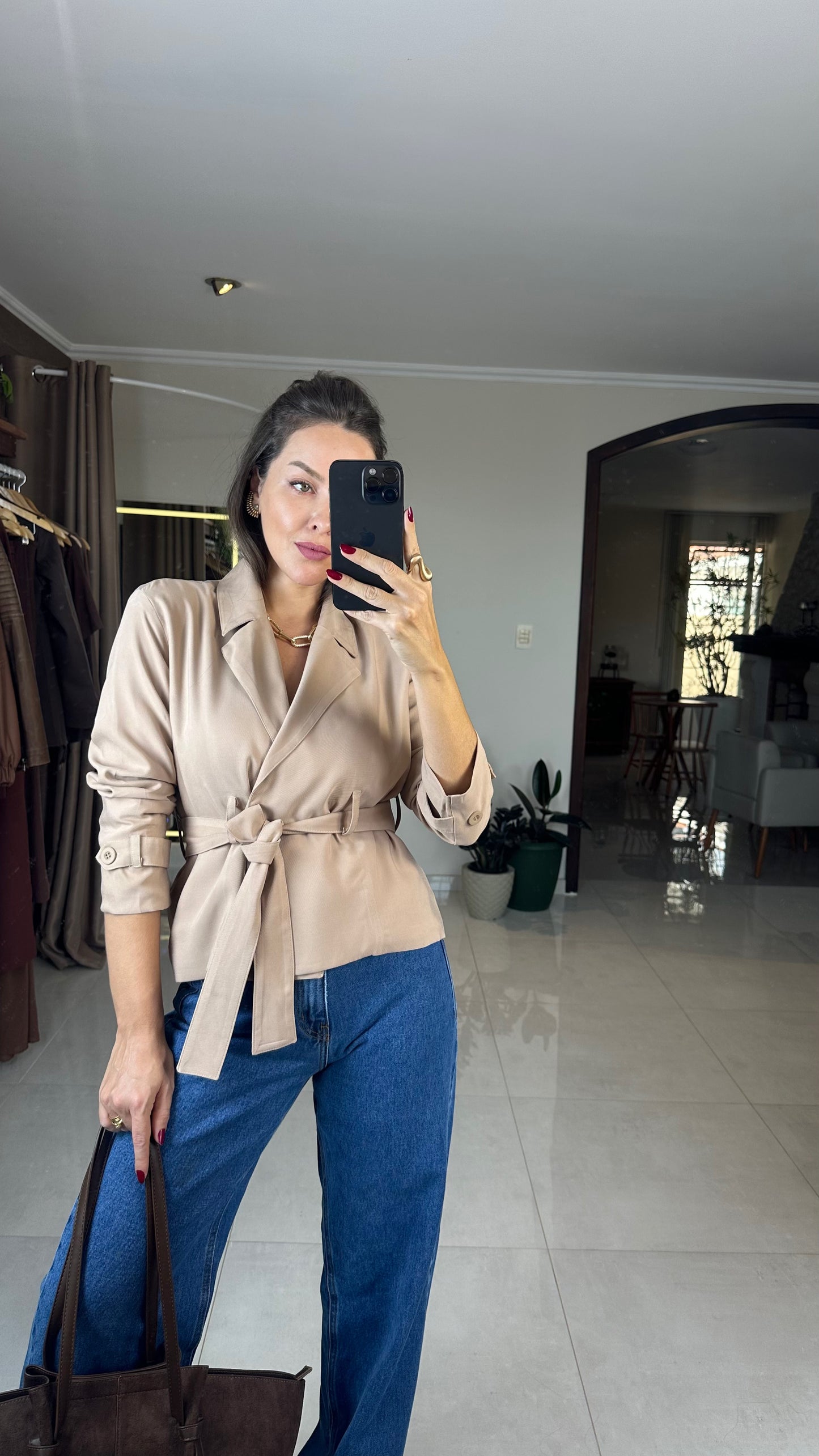 Calça Feminina Wide Leg Elegante em Tecido Premium – Mahfê