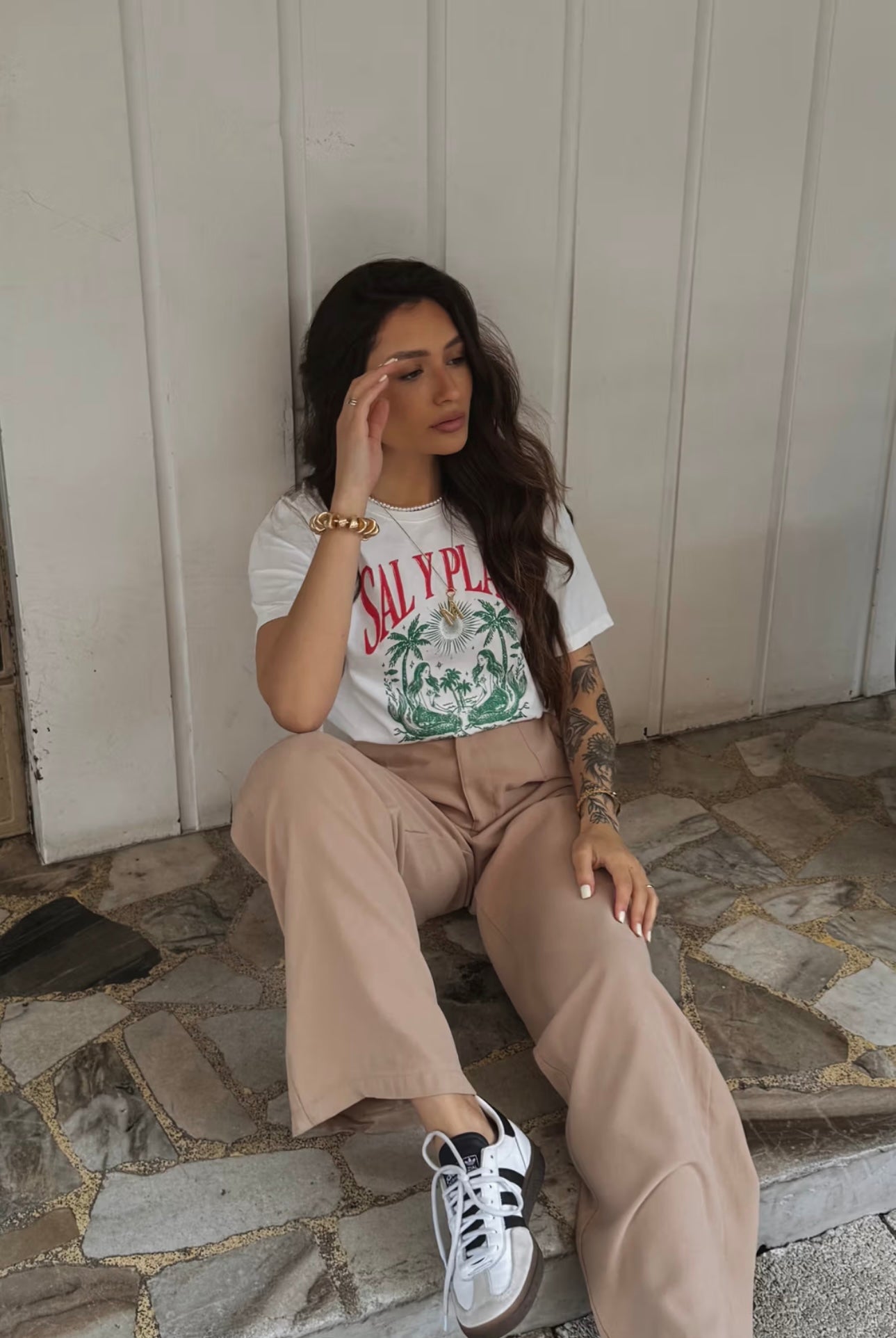 Camiseta Feminina Oversized em Algodão com Estampa Fashion – Mahfê