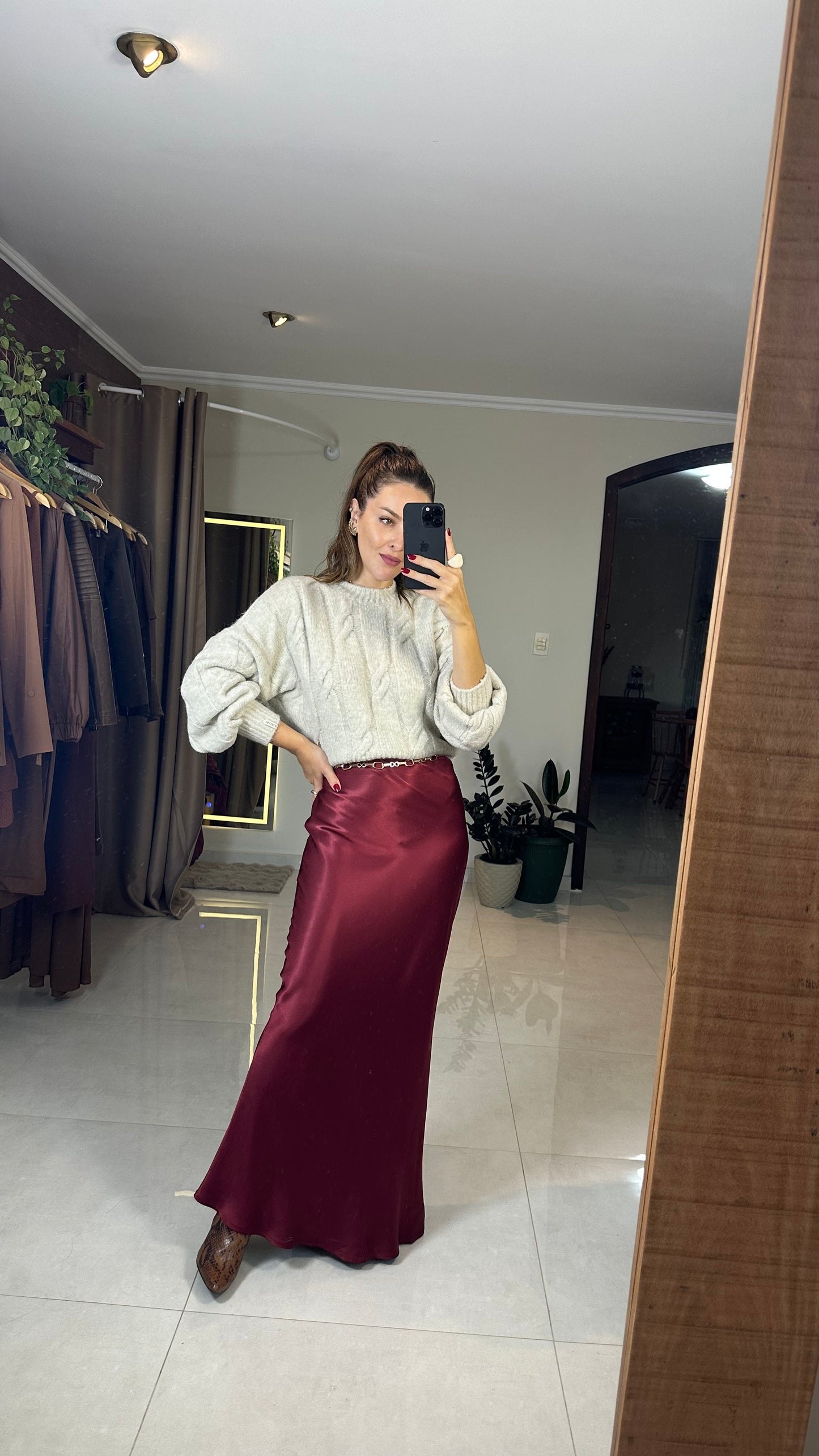 Blusa Feminina de Tricot Texturizado Elegante em Tecido Premium – Mahfê