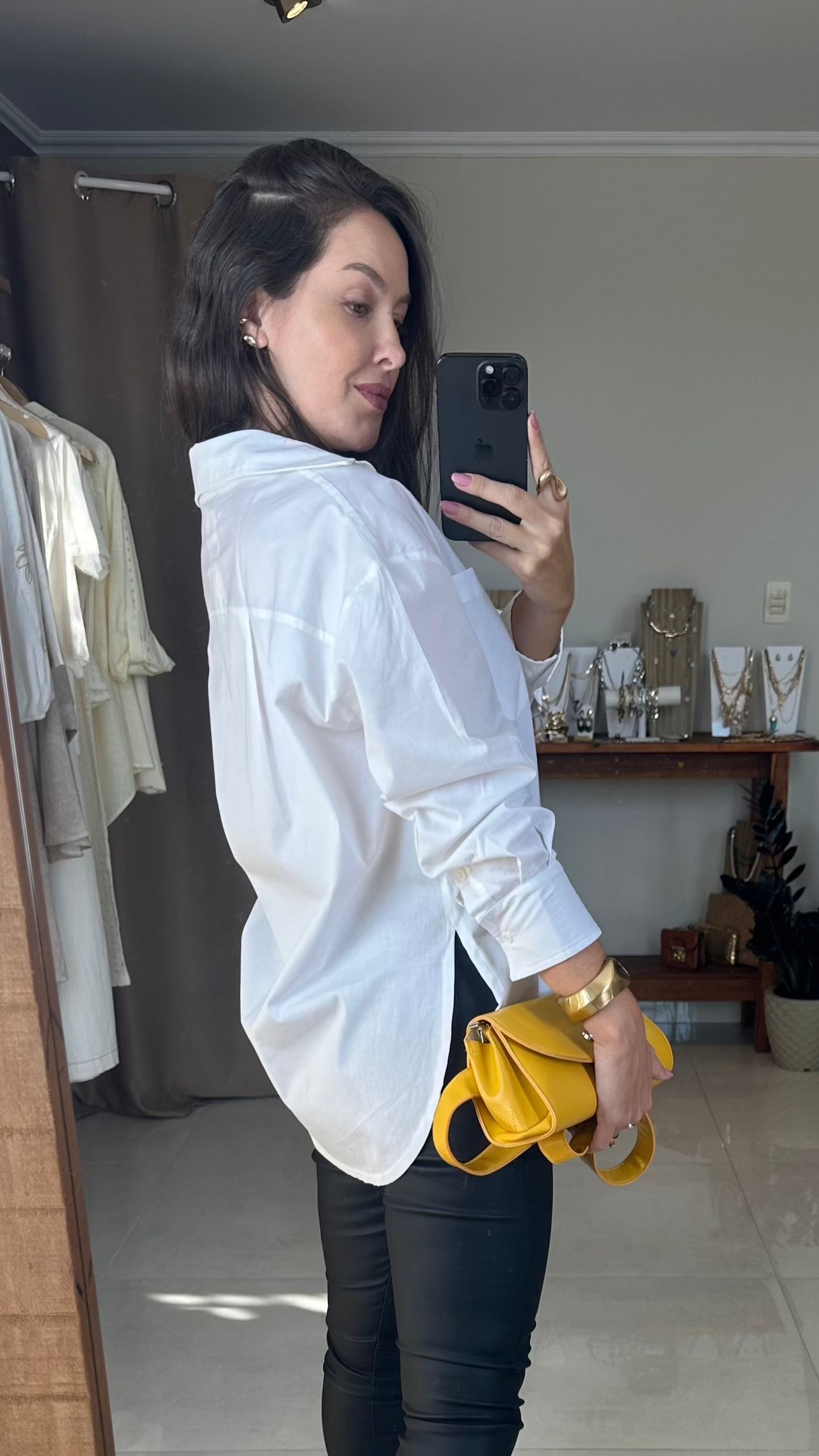 Camisa Oversized Feminina em Algodão Premium, Conforto e Estilo Casual – Mahfê