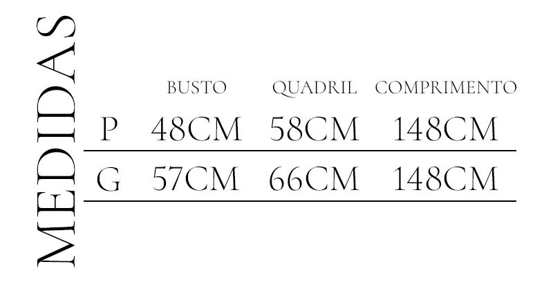 Tabela de Medidas